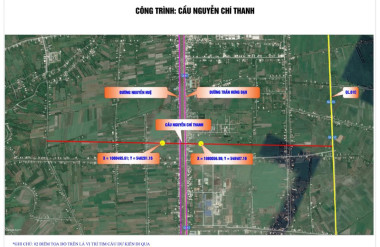 Mặt bằng vị trí xây cầu