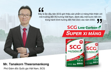 Tanakorn Theeramankong - Phó Giám đốc Quốc gia Việt Nam, SCG cho biết sản phẩm này phù hợp với chiến lược Tăng trưởng Xanh Toàn diện của SCG, với mục tiêu kiến tạo tương lai bền vững cho Việt Nam và cải thiện chất lượng sống cộng đồng.