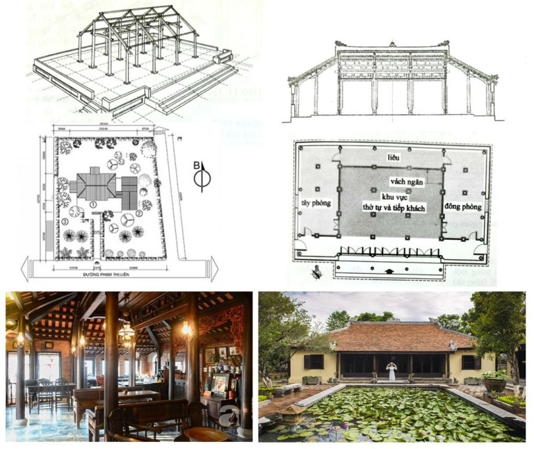 Hình 1: Kiến trúc nhà Rường tại TP Huế (nguồn: sưu tầm)