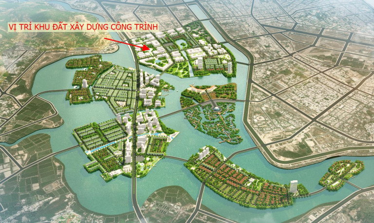 Vị trí lô đất xây dựng công trình trụ sở chung theo quy hoạch phân khu