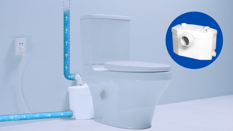 Chỉ với nguồn cấp nước, đường ống xả và ổ cắm điện, Sanitoilet dễ dàng lắp đặt ở bất kỳ đâu.