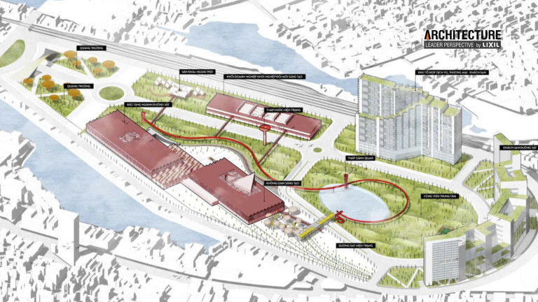 Phối cảnh tổng thể quy hoạch định hướng không gian. (Nguồn: tác giả)
