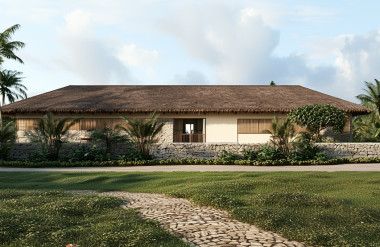 Hình 01: Góc nhìn chính của ngôi nhà.