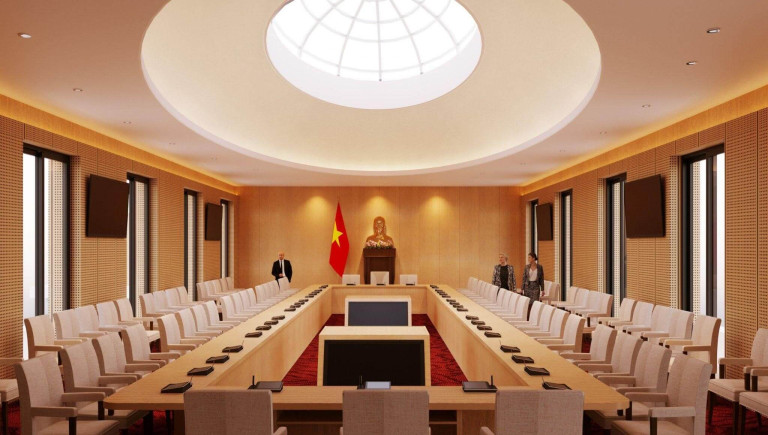 Phòng họp sau khi cải tạo