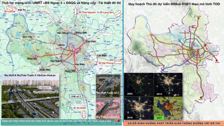 City Solution đề xuất tích hợp mạng lưới ĐSĐT với hệ thống giao thông đa phương tiện nhằm Khắc phục hạn chế QH ĐSĐT trong QHC 2024 không đáp ứng tốc độ đô thị hóa Hà Nội