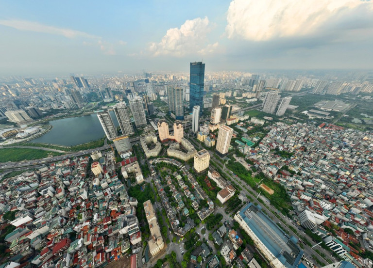 Một góc đô thị Hà Nội hôm nay.