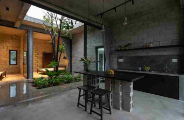 Không gian trong nhà không khoảng cách với thiên nhiên.