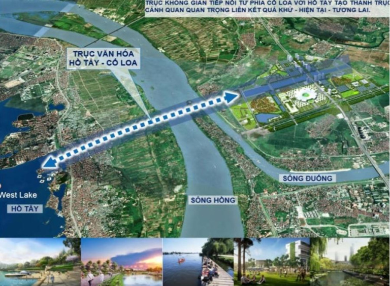 Trong đồ án điều chỉnh Quy hoạch chung Thủ đô đến năm 2045, tầm nhìn đến năm 2065 mà Hà Nội đang lập sẽ chú trọng về phát triển không gian. Trong đó, ngoài 2 TP trực thuộc và 3 khu vực không gian (không gian ngầm, không gian xanh, không gian công cộng) (Ảnh: báo Kinh tế & Đô thị)