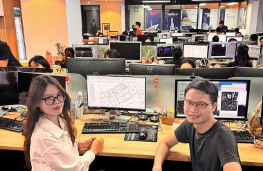 Sinh viên thực tập tại văn phòng INNO