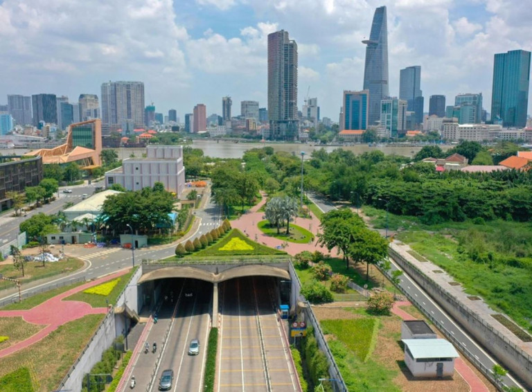 Hầm Thủ Thiêm Sài Gòn (Nguồn: Internet)