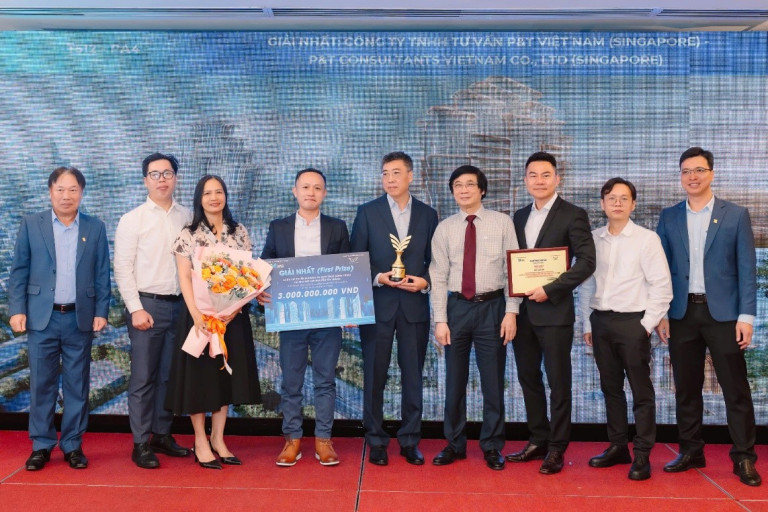 Trao giải cho đơn vị kiến trúc có phương án xuất sắc nhất thuộc về Công ty TNHH Tư vấn P&T Việt Nam (Singapore).