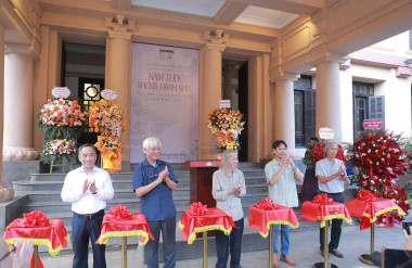 Lễ khai mạc triển lãm (nguồn: Bảo tàng Mỹ thuật Việt Nam)