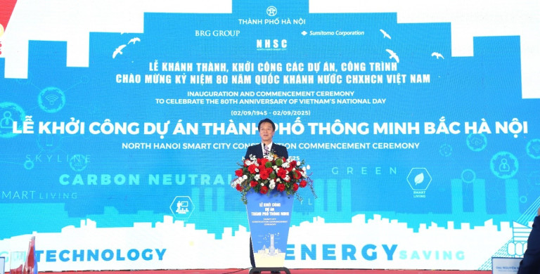 Ông Hirokazu Higashino, Ủy viên Điều hành Quản trị cấp cao, Chủ tịch kiêm TGĐ điều hành Sumitomo Corporation châu Á & châu Đại Dương phát biểu tại sự kiện