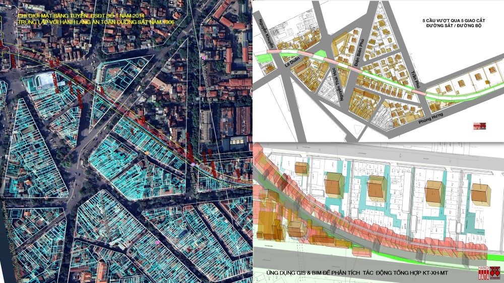 Ứng dụng GIS & BIM để phân tích tác động tổng hợp KT-XH-MT kết hợp phát triển các dự án hiện đại hóa hạ tầng đô thị với phát triển sinh kế cho cư dân địa phương.