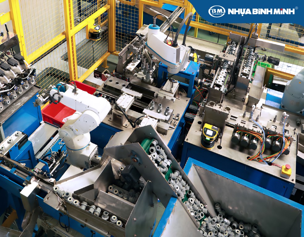 Dây chuyền sản xuất tự động đảm bảo chuẩn kỹ thuật từng chi tiết