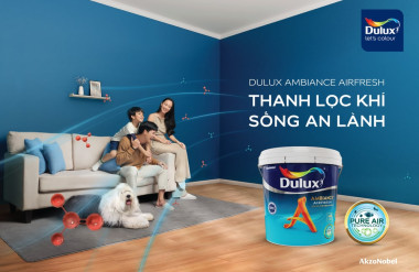 AkzoNobel ra mắt giải pháp sơn mới với khả năng thanh lọc không khí.