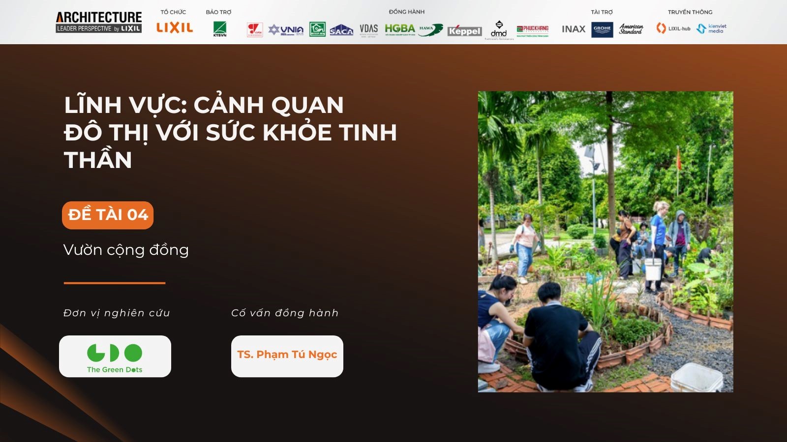 Đề tài “Vườn cộng đồng” tạo ra các không gian xanh công cộng trong đô thị