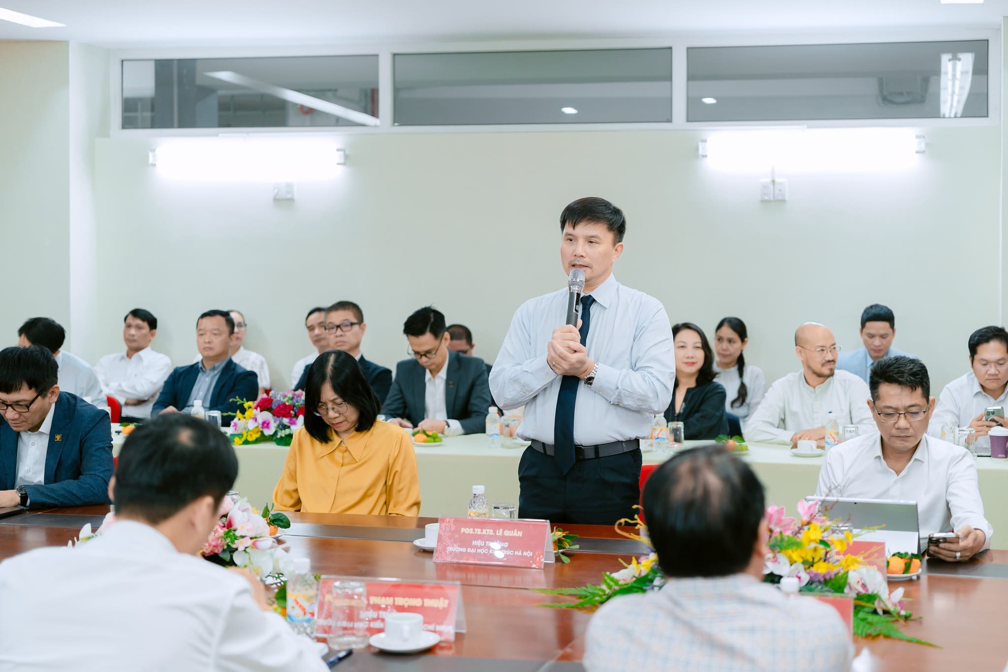 PGS.TS.KTS. Lê Quân khẳng định sự hợp tác đa nhiệm giữa hai Trường