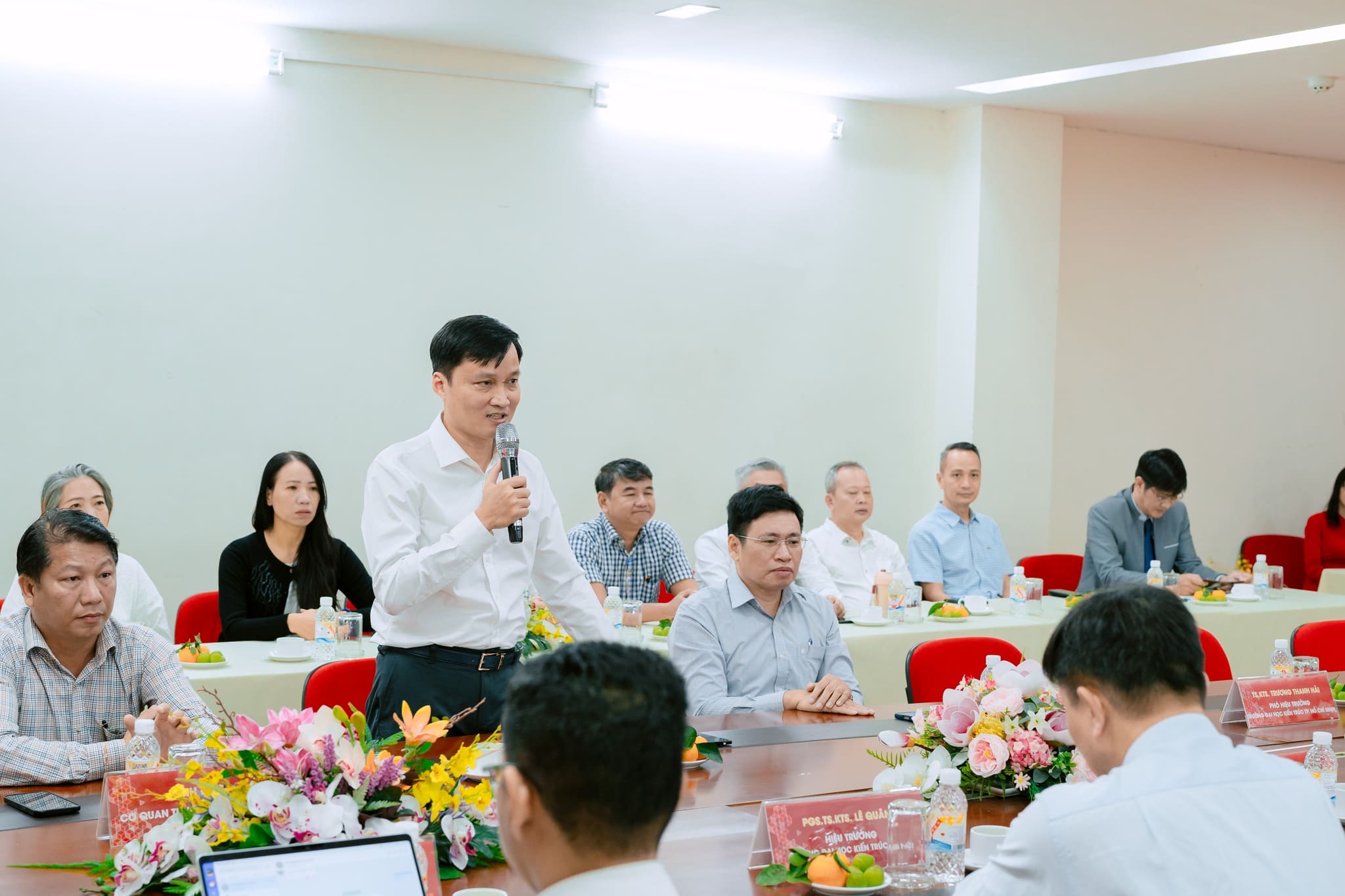 PGS.TS.KTS. Phạm Trọng Thuật kỳ vọng vào việc giao thoa và phát huy thế mạnh của hai Trường để đào tạo nguồn nhân lực chất lượng cao