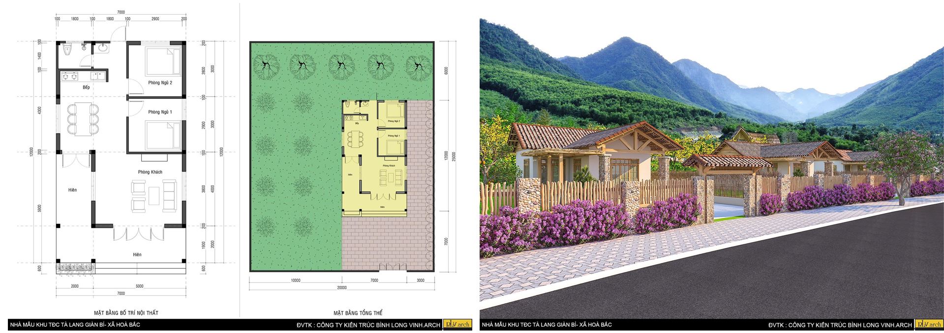 Mẫu nhà thiết kế đề xuất cho khu vực miền núi