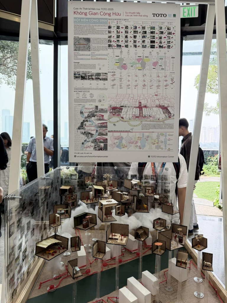 Giải Đặc biệt Cuộc thi Thiết kế Kiến trúc TOTO 2025 với ý tưởng “Đột biến cộng sinh” do KTS Kumiko Inui trực tiếp bình chọn