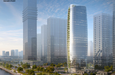 (Phối cảnh tổng thể phương án đạt giải Nhất)