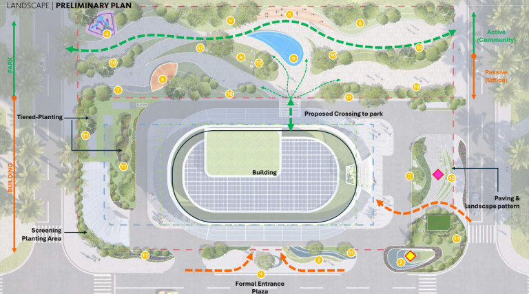 (Mặt bằng tổng thể phương án đạt giải Nhất)
