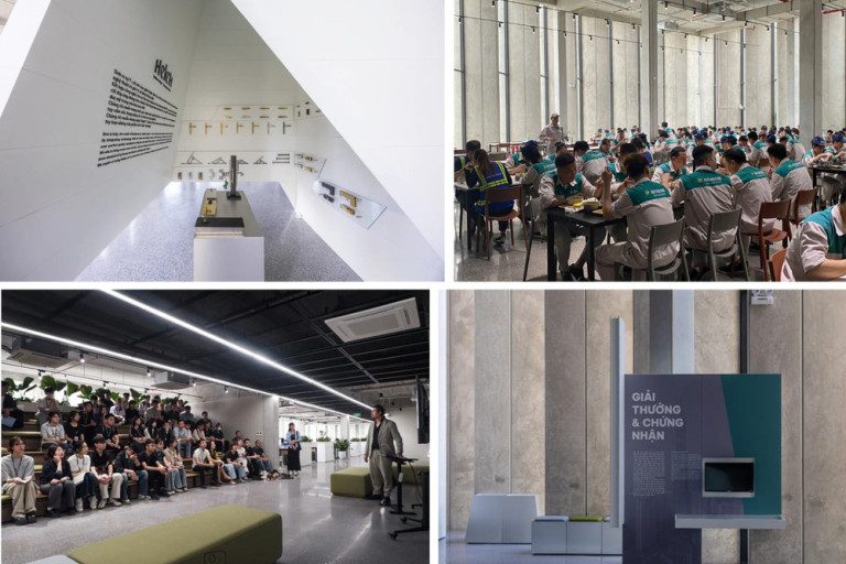 Không gian khu vực nhà ăn Khóa Huy Hoàng (Ảnh nguồn: DNCC)