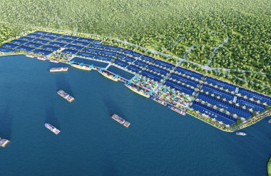 Toàn cảnh Khu công nghiệp Cầu cảng Phước Đông – định hướng phát triển theo mô hình công nghiệp hiện đại, tích hợp logistics.