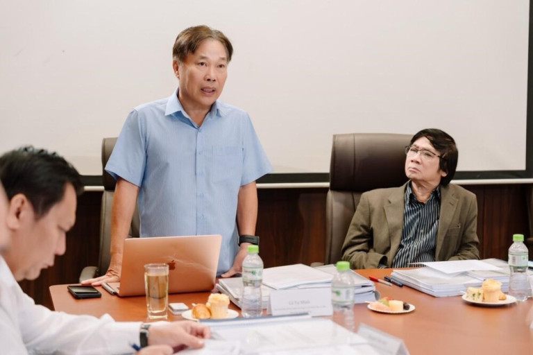 Ông Lê Tự Minh - Chủ tịch HĐQT Công ty Cổ phần Đầu tư IMG chia sẻ định hướng phát triển mô hình nhà xưởng cao tầng, hướng tới kiến tạo chuẩn mực mới cho kiến trúc công nghiệp.