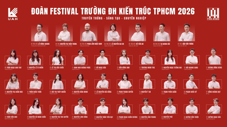 Trường Đại học Kiến trúc TP.HCM: “Truyền thống – Sáng tạo – Chuyên nghiệp” tại Liên hoan Sinh viên Kiến trúc toàn quốc 2026插图