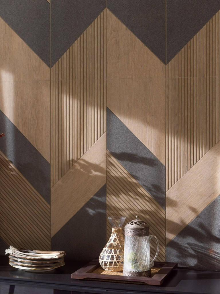 Bề mặt gạch độc bản, thể hiện độ tinh xảo của texture và những đường vân gạch chân thực đến từng milimet.