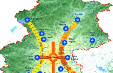 Hình 1. Định hướng quy hoạch thành phố Bắc Kinh (2004-2020)