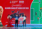 Khoảnh khắc thành viên DiDiDi nhận giải thưởng đặc biệt sau chương trình "Cùng DiDiDi – Sống trọn đam mê World Cup".
