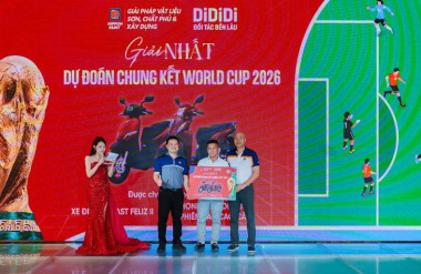 Khoảnh khắc thành viên DiDiDi nhận giải thưởng đặc biệt sau chương trình "Cùng DiDiDi – Sống trọn đam mê World Cup".