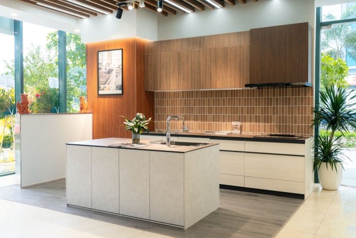 Hệ tủ bếp Noct phù hợp với những gia đình trẻ