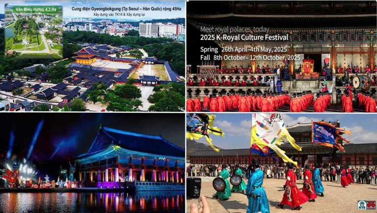 Cung điện Gyeongbokgung & Changdeokgung là nơi tổ chức những lễ hội văn hoá đặc sắc thu hút công chúng và mang lại lợi nhuận cao trong công nghiệp văn hoá.