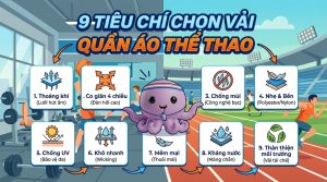 9 tiêu chí chọn vải quần áo thể thao