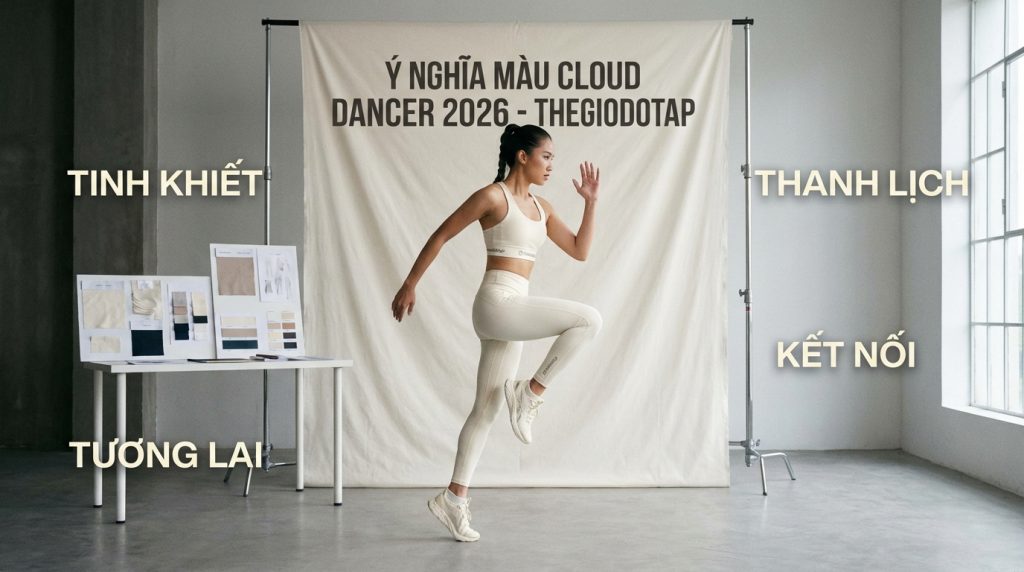Ý nghĩa màu Cloud Dancer 2026
