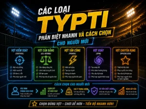 Các loại vợt TYPTI