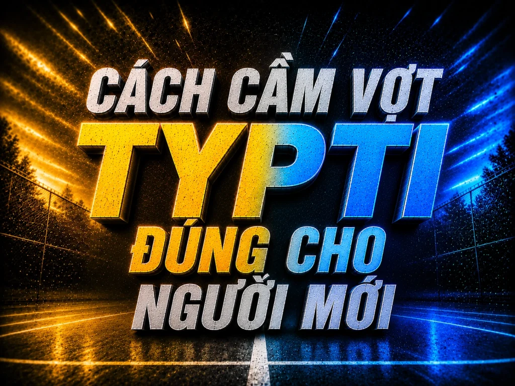 Cách cầm vợt TYPTI đúng cho người mới