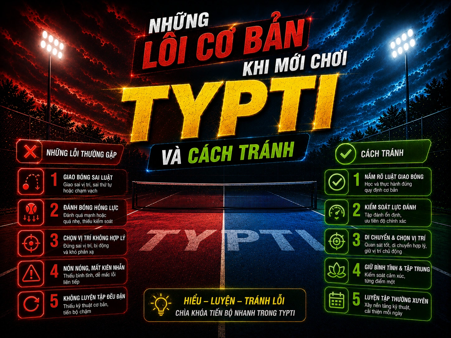 Những lỗi cơ bản khi mới chơi TYPTI và cách tránh