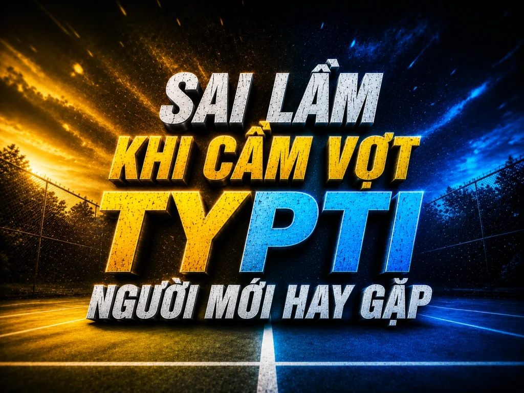 Sai lầm khi cầm vợt TYPTI người mới hay gặp
