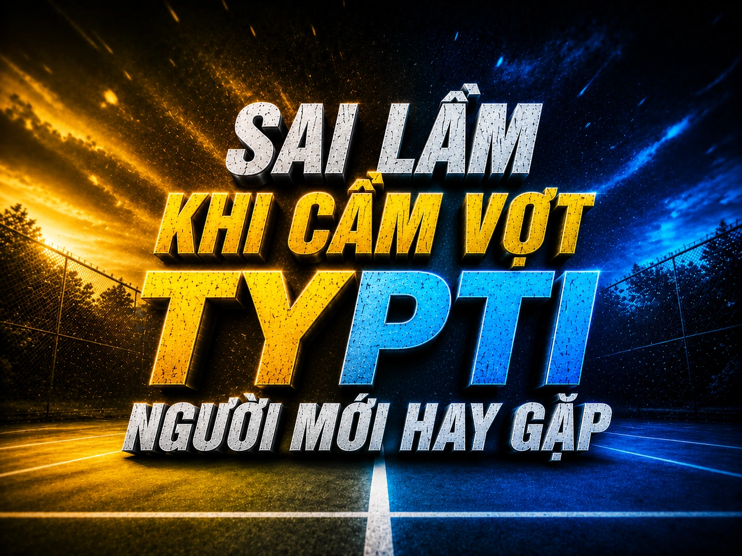 Sai lầm khi cầm vợt TYPTI người mới hay gặp