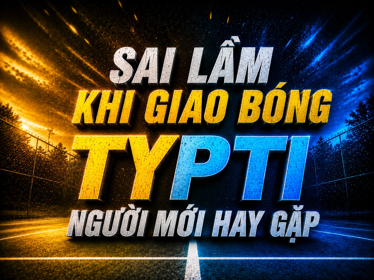 Sai lầm khi giao bóng TYPTI người mới hay gặpSai lầm khi giao bóng TYPTI người mới hay gặp