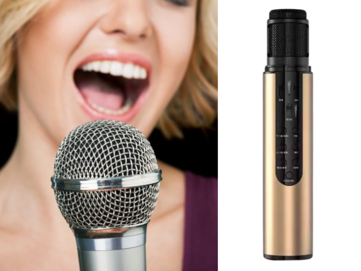 Micro karaoke bluetooth cao cấp nhất PKCB K1 có nắp đậy