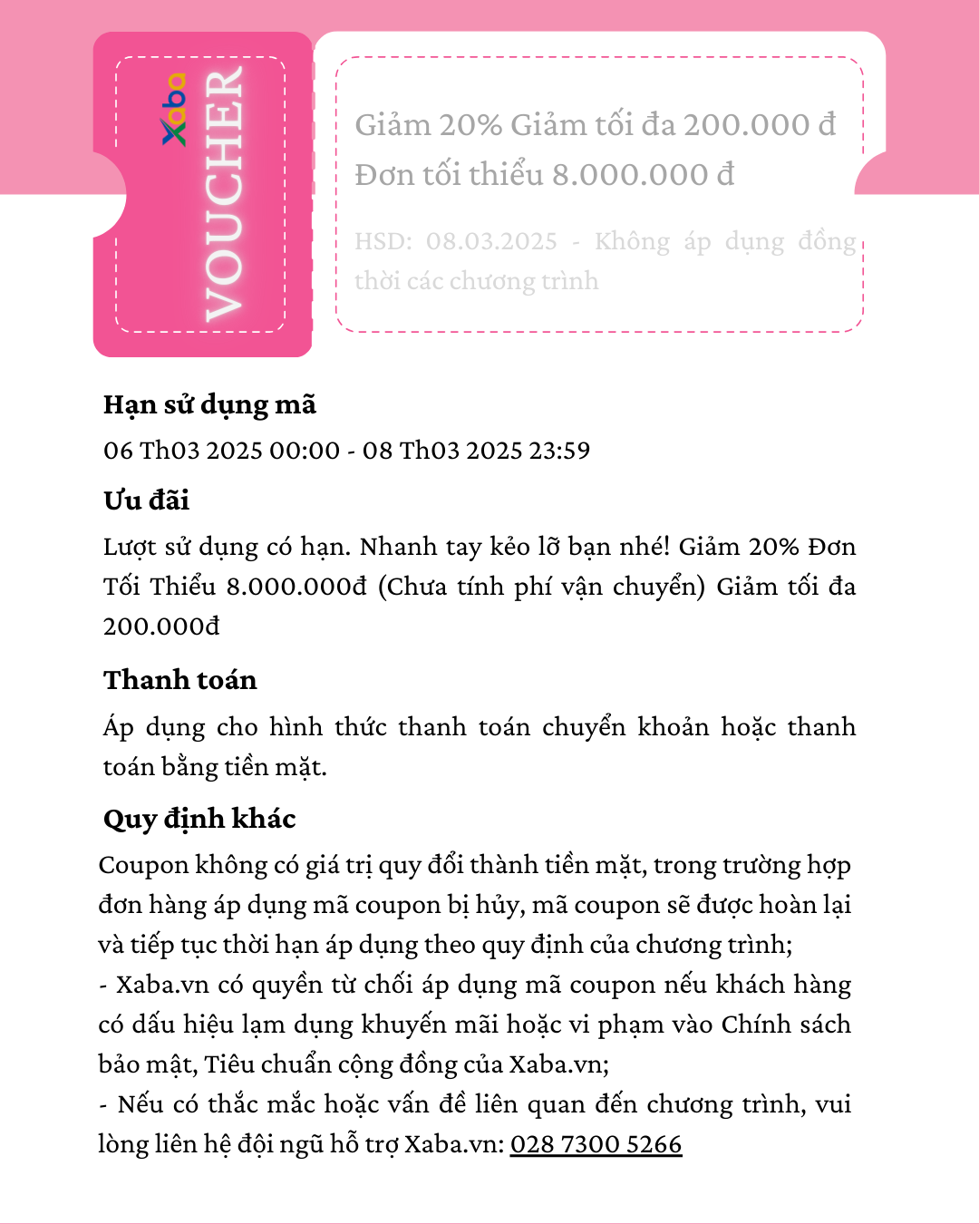 Mã nhận quà 83XABA200